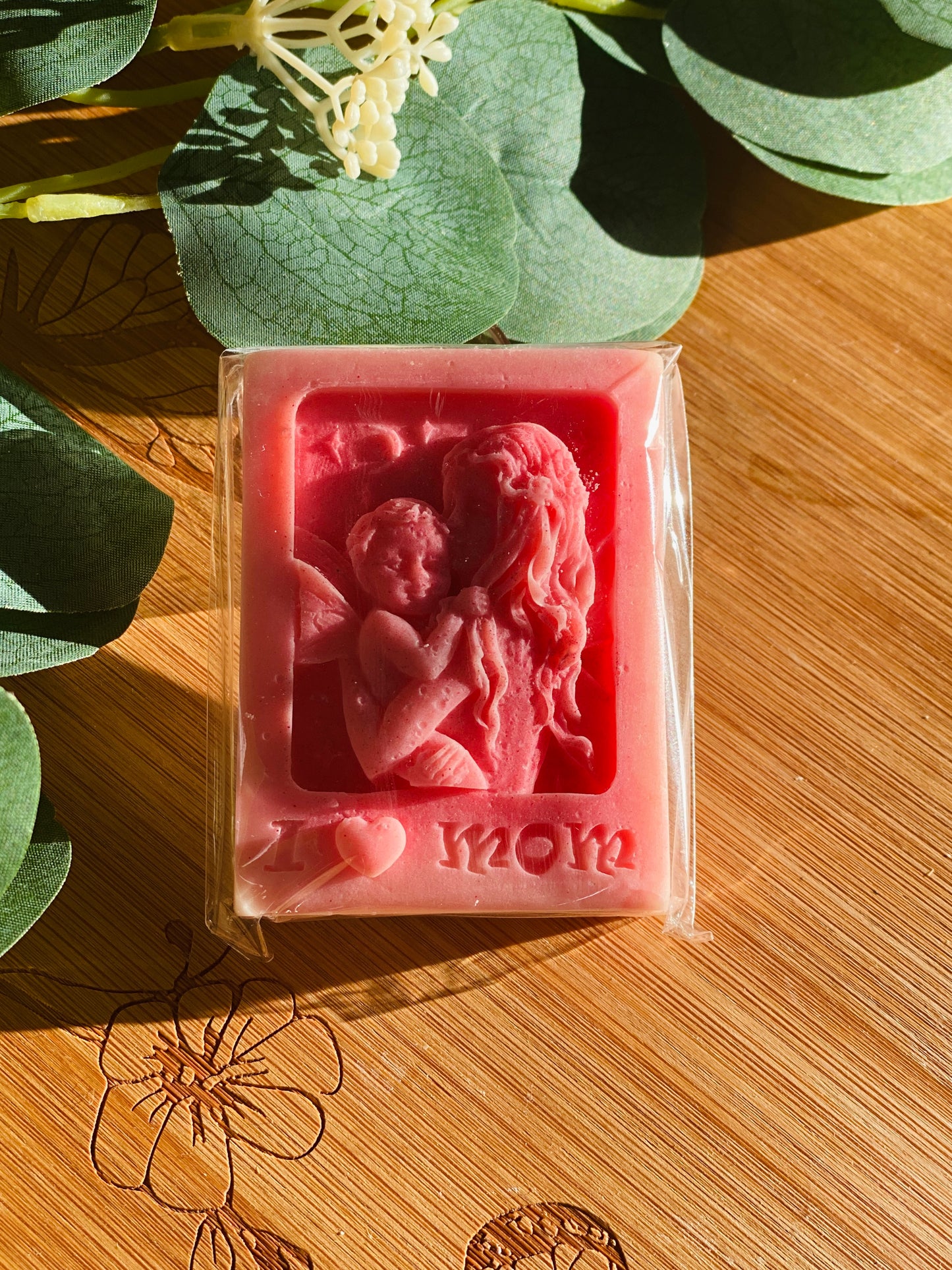 I (Heart) Mom Wax Slab - Wild Rose